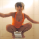 A pretty, Eastern-European girl squats over a toilet while pissing, then sits down to fart and take a shit while getting into some crazy positions to push out the stubborn turds. Audible plops. Presented in 720P HD. About 3.5 minutes.